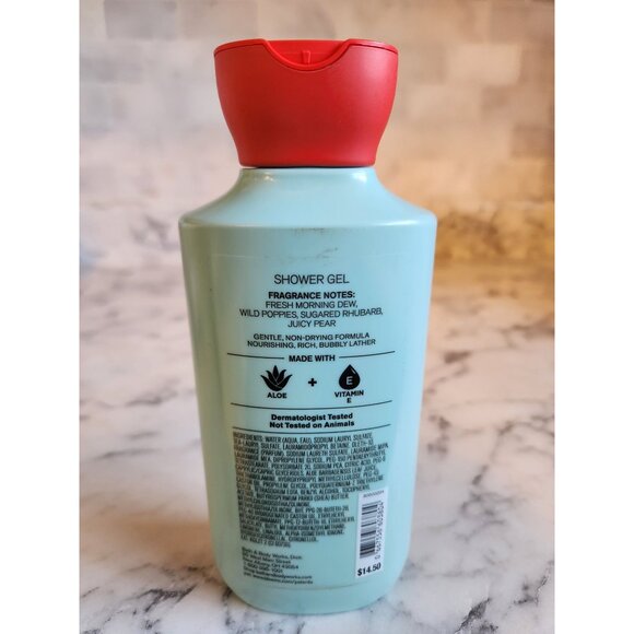 Poppy By Bath & Body Works Shower Gel With Aloe & Vitamin E 10 Oz Rhubarb & Pear - Picture 4 of 6